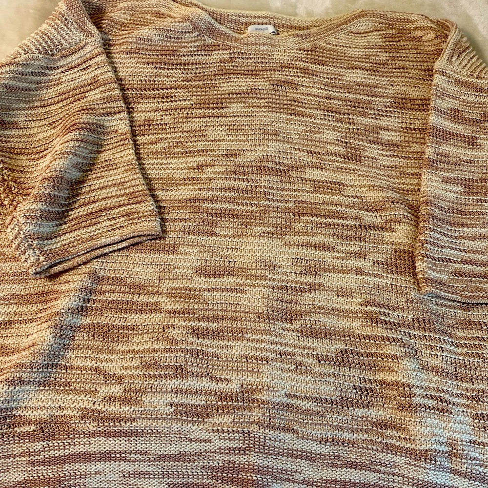 j jill beige and white sweater XL  NEW WITHOUT TAGS